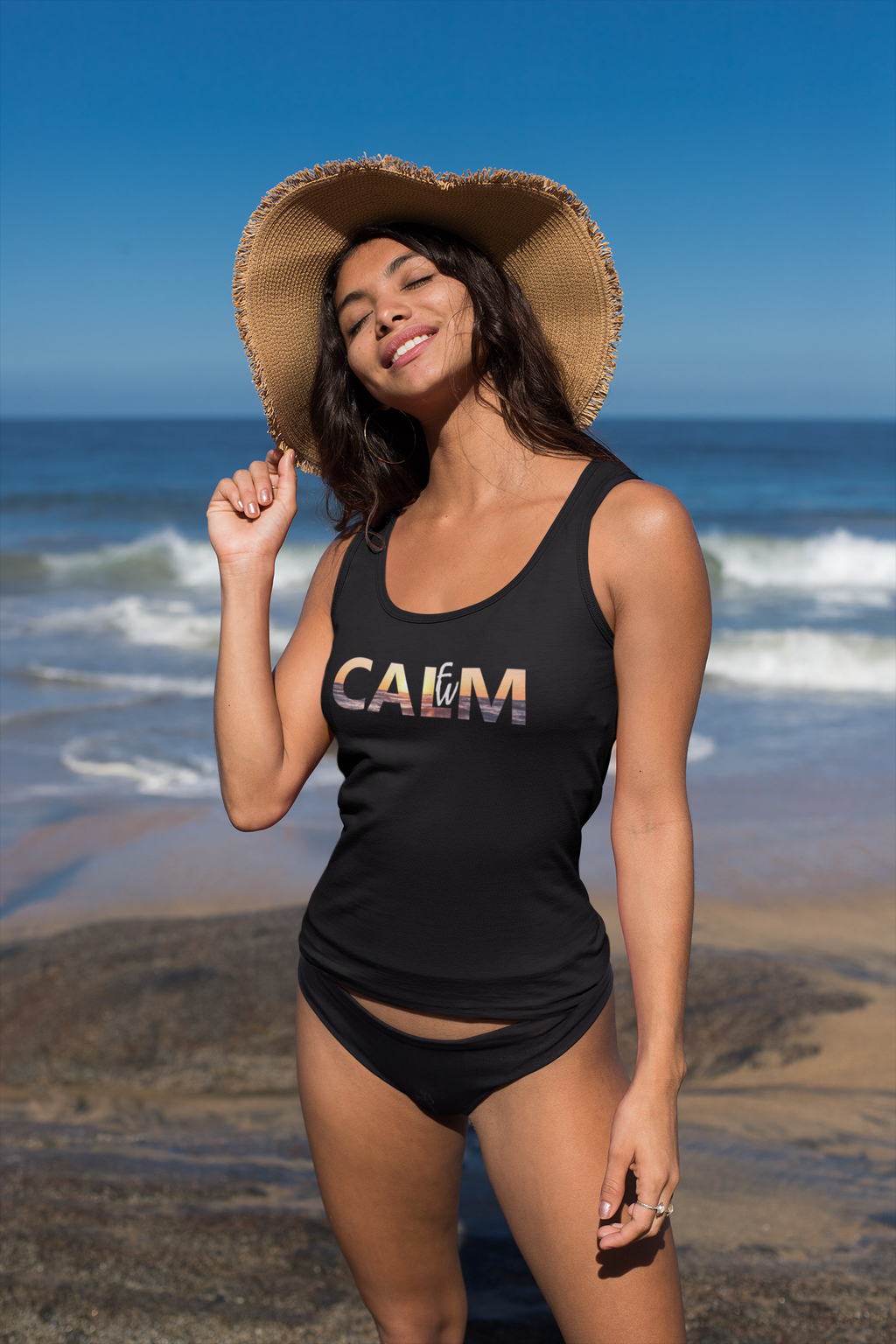 Camiseta tirantes Mujer FeelWord: CALM 2021